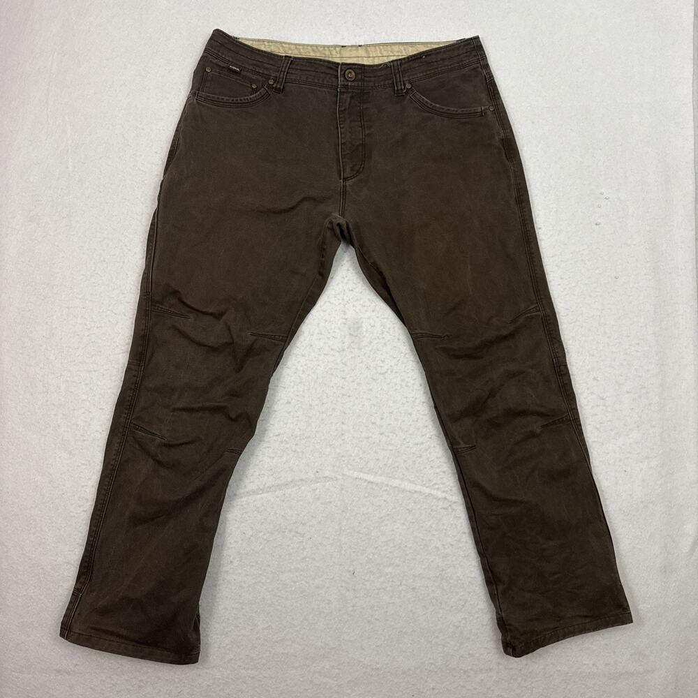 Kuhl Mens Free Rydr Hiking Pants 36x30 Brown Patina Dye Twill Work Gorpcore